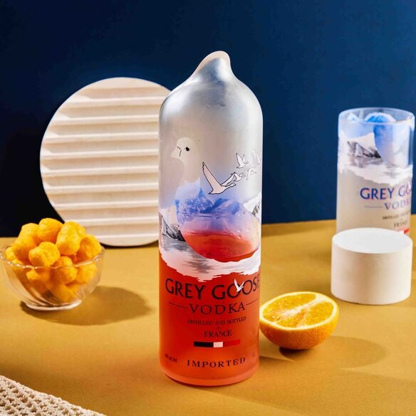 Grey Goose bottle Jug with handle