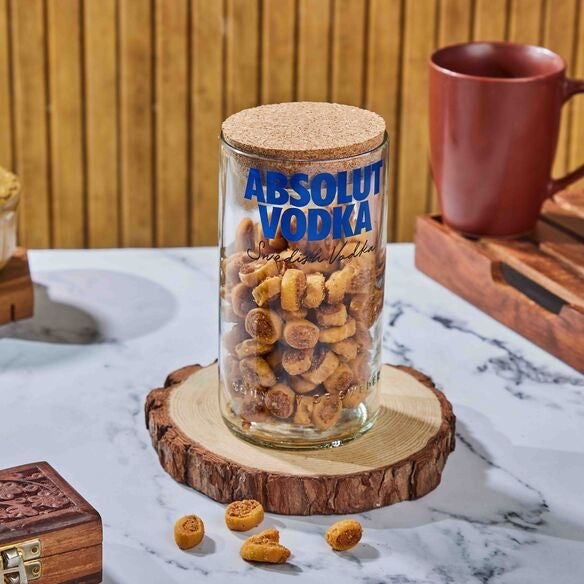 Absolut Classic Bottle Jar with lid