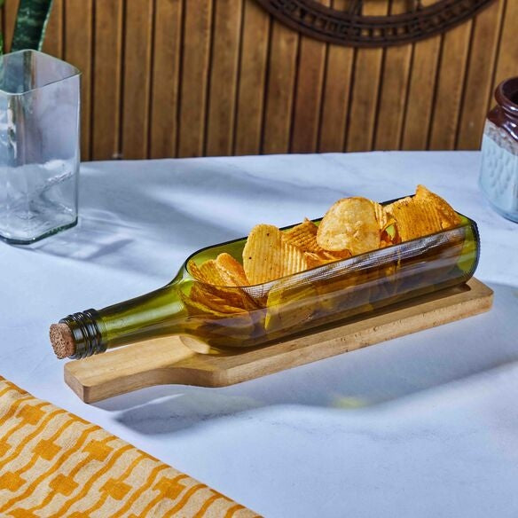 Wine Brown bottle decorative Platter