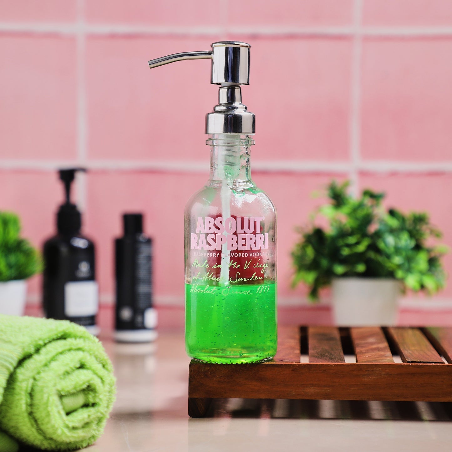 Absolut Raspberry Bottle Soap Dispenser