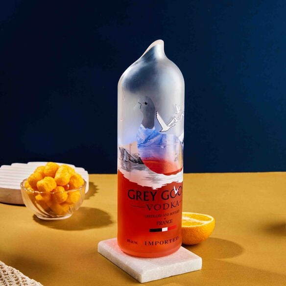 Grey Goose bottle Jug with handle