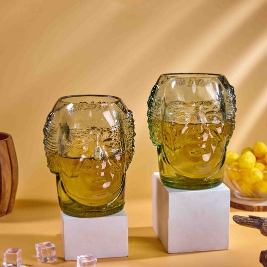 Old monk the Legend face Glass