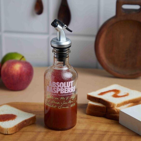 Absolut Raspberry bottle Sauce Dispenser