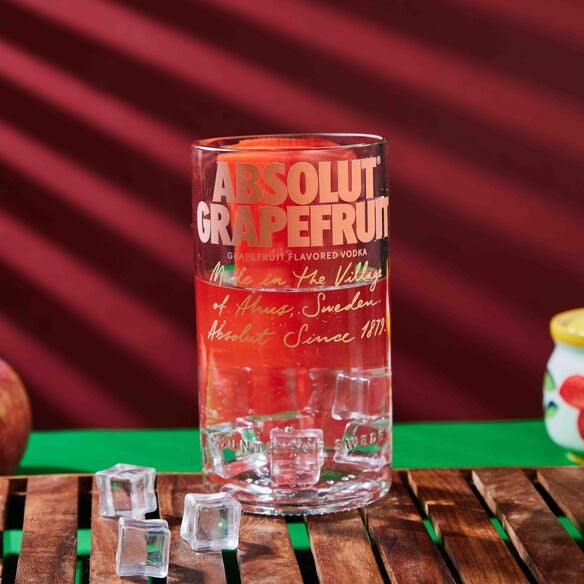 Absolut Grapefruit Bottle Long Glass