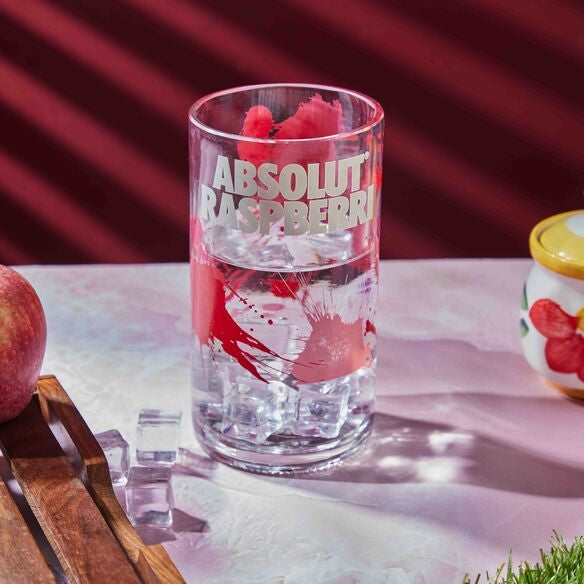 Absolut Raspberry New Long Glass 