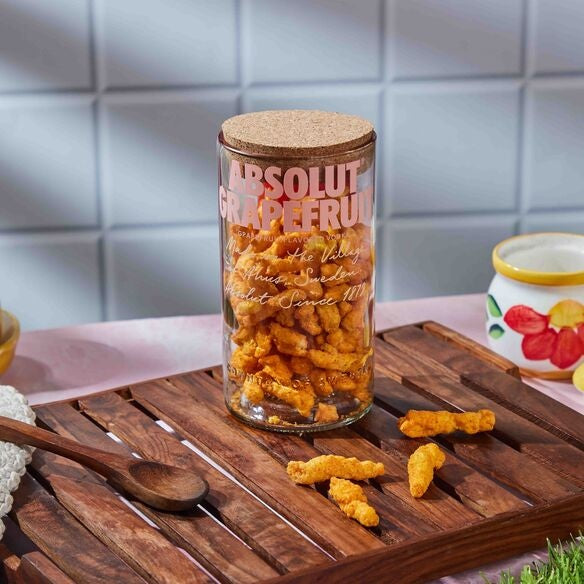 Absolut Grapefruit Bottle Jar with lid