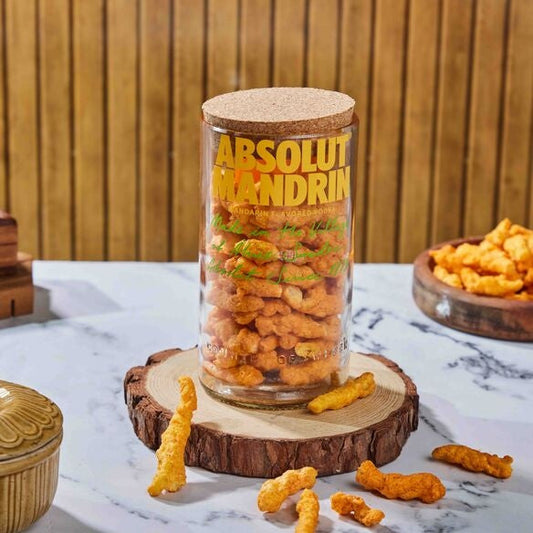 Absolut Mandrin bottle Jar with lid